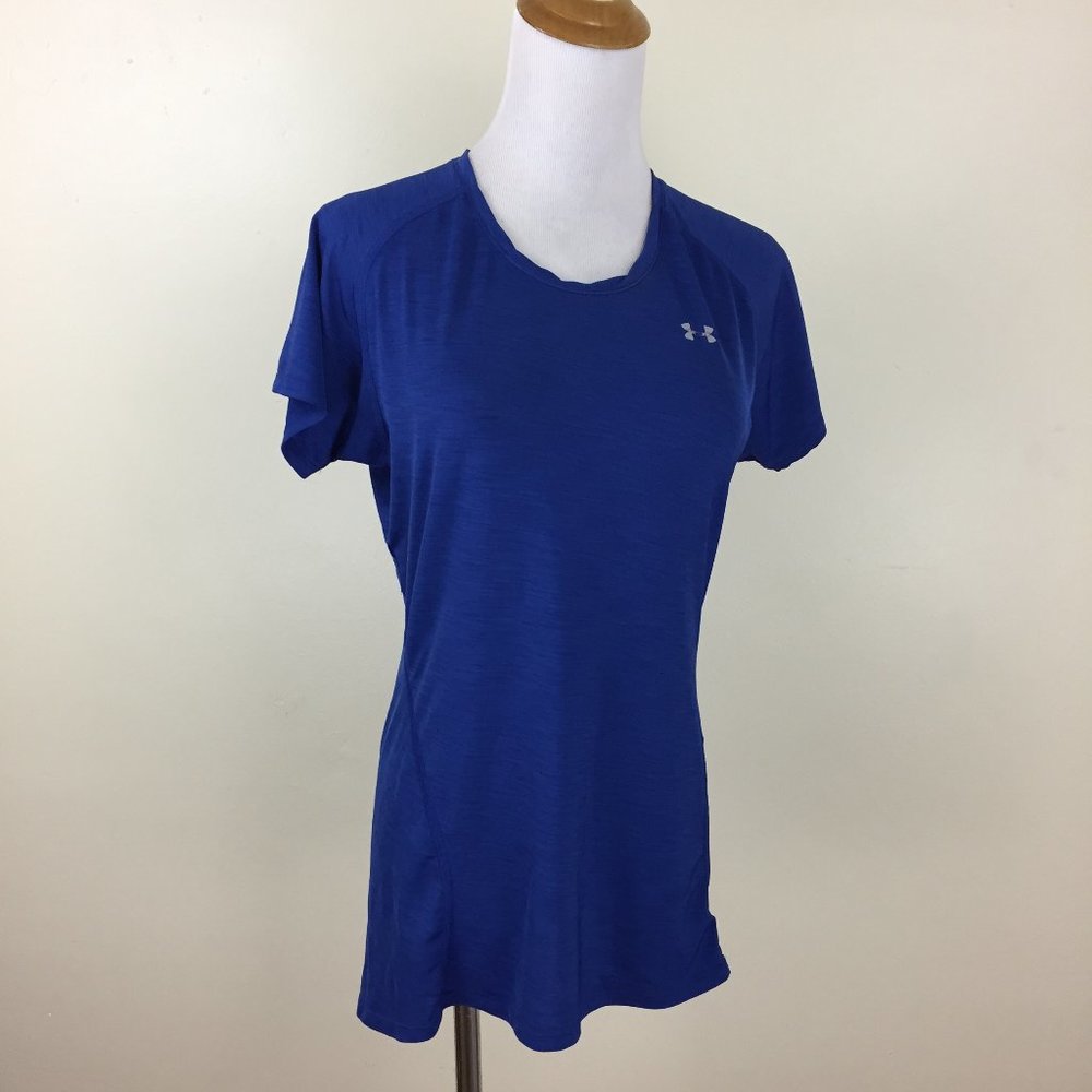 UNDER ARMOUR Blue Heat Gear Short Sleeve Active Shirt